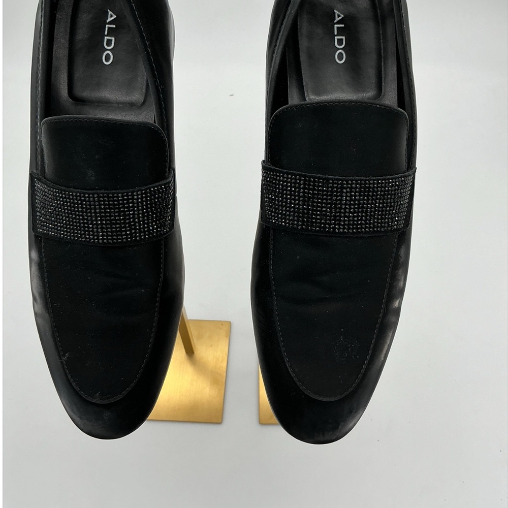 Aldo Helckels Men’s Black Dress Loafers Size 9